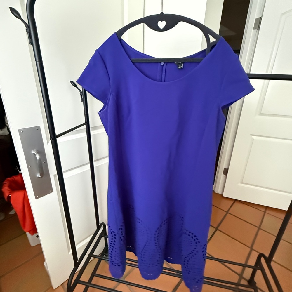 Ann Taylor Vibrant Blue Midi Dress